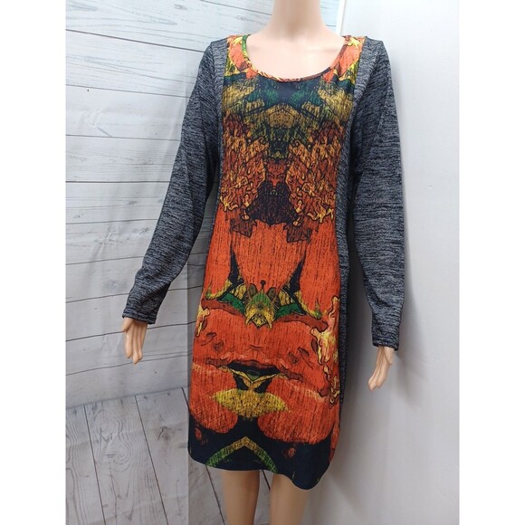 Aster By Firmiana Dress Long Sleeve Gray Goth Emo Spycodelic Sz Ĺ - Picture 2 of 11